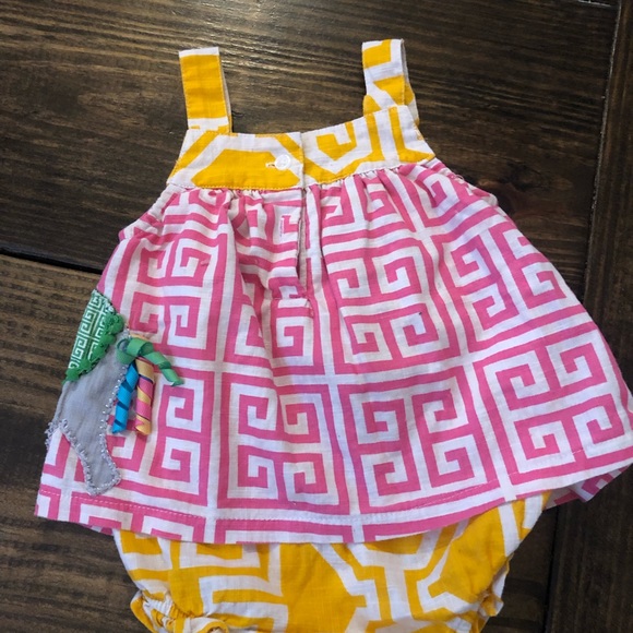 Mud Pie outfit with elephant 6-9 months - Picture 4 of 5